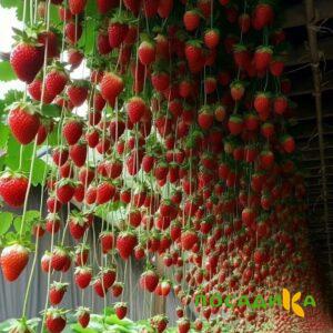 Клубника ампельная Анастасия купить по цене от 370р. в интернет-магазине «Посадика» с доставкой почтой в в Тарусае и по всей России – [изображение №1].